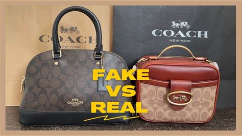 how to know if coach bag is real or fake|identifying authentic coach handbags.